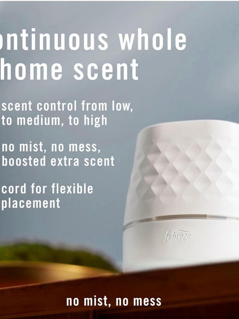 Febreze Plug Scent Booster Oil Warmer with Calm Lavender & Vanilla Bean Refills - Picture 4 of 5